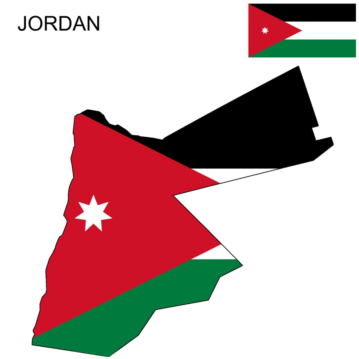 המפה של ג ' ורדן המפה הדגל